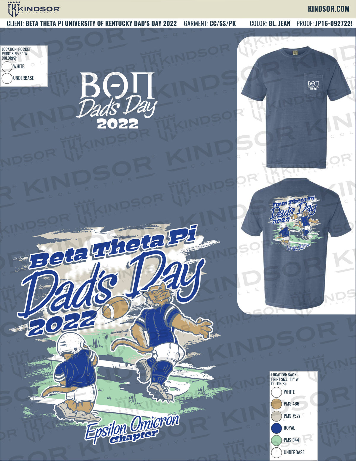 Beta Theta Pi University of Kentucky Dad&#39;s Day T-Shirt