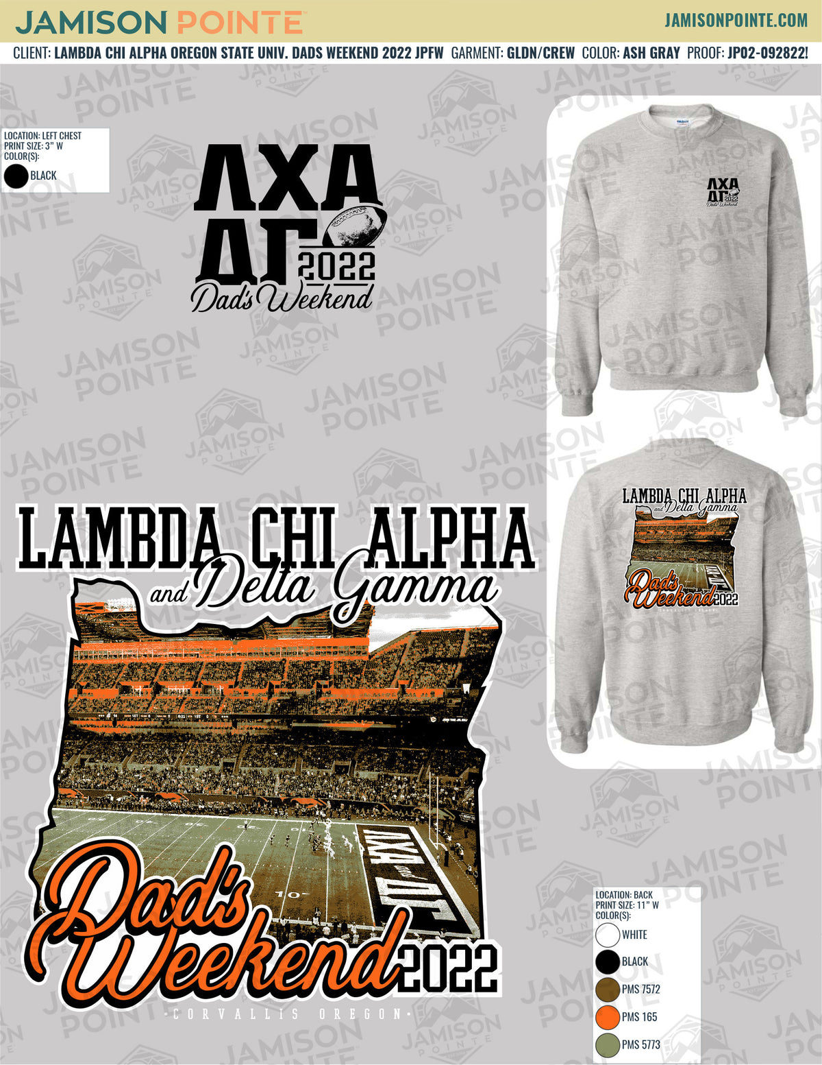 Lambda Chi Alpha Oregon State University Dads Weekend T-Shirt