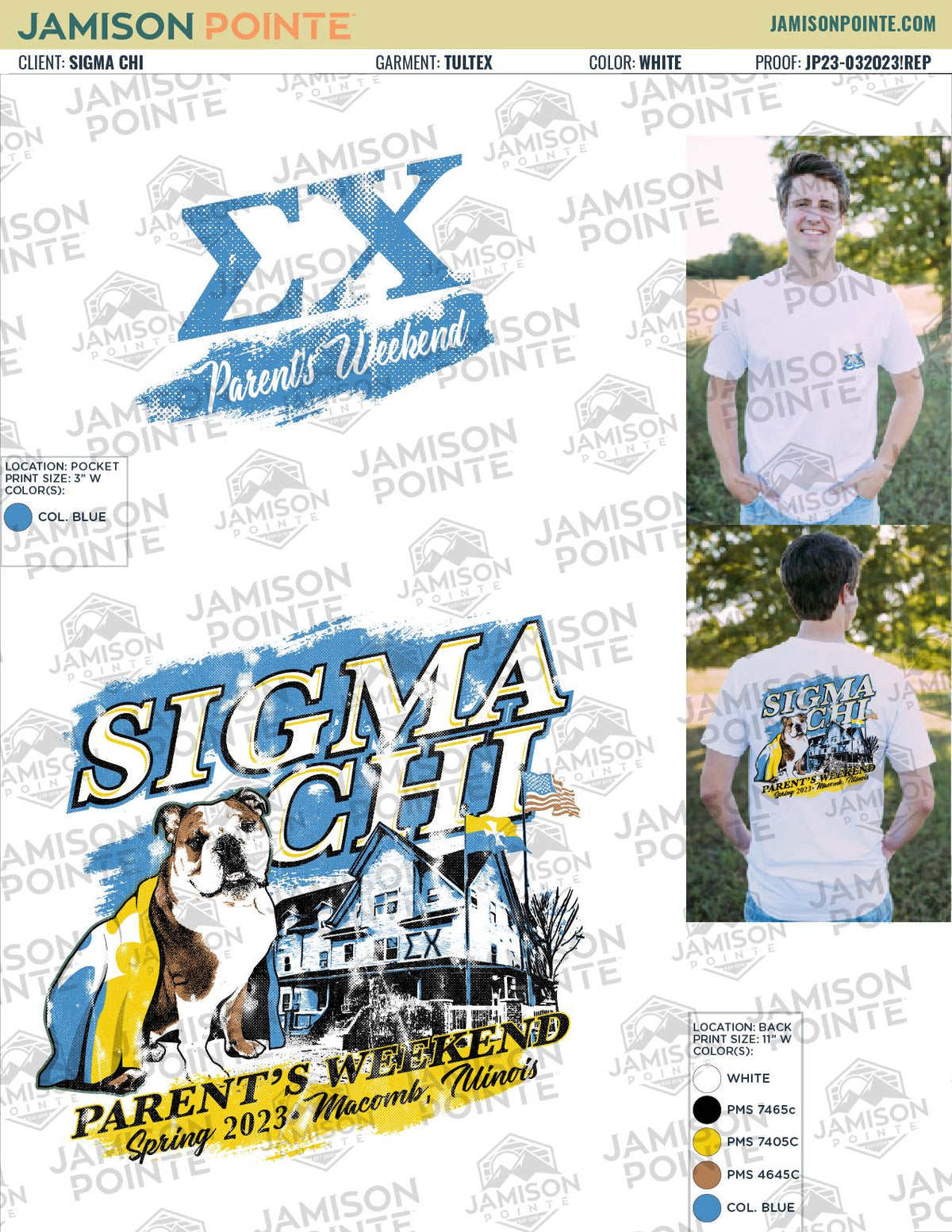 Sigma Chi Western Illinois University Parents Weekend T-Shirt