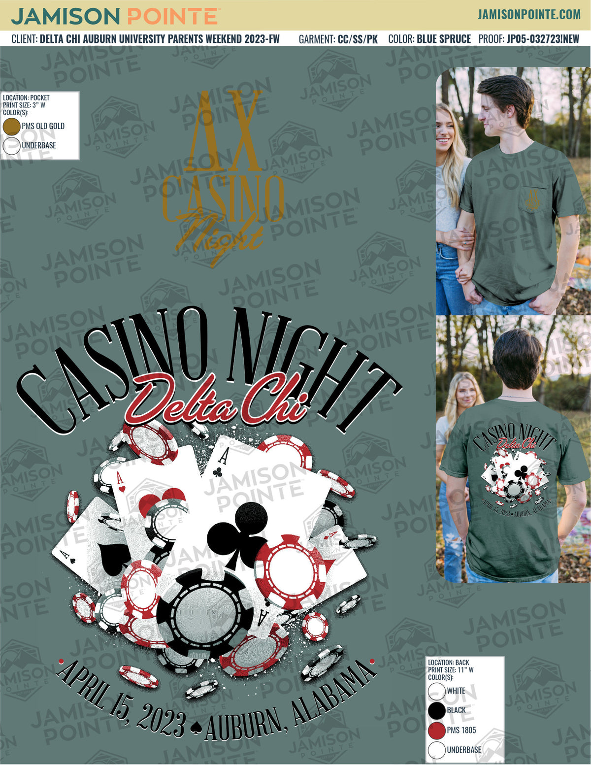Delta Chi Auburn University Parents Weekend T-Shirt