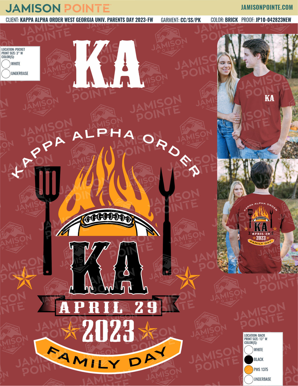 Kappa Alpha Order West Georgia University Parents Day T-Shirt