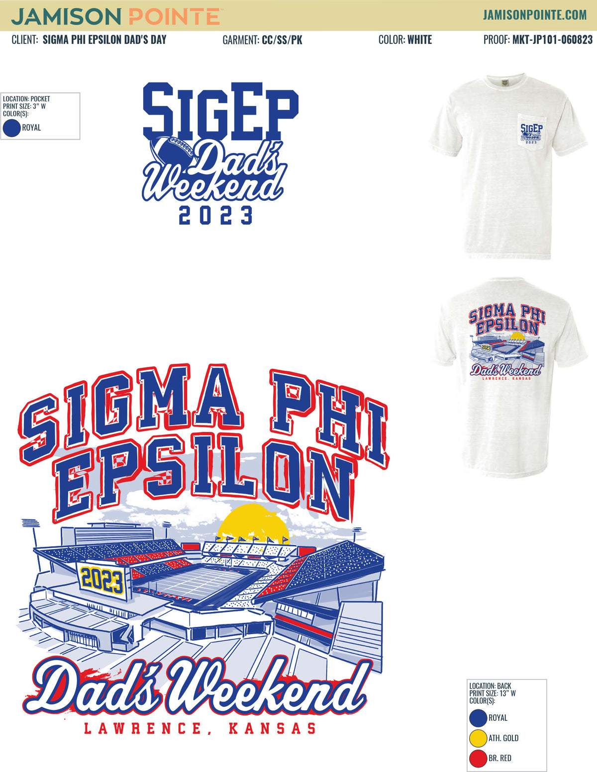 Sigma Phi Epsilon Dad&#39;s Weekend T-shirt T-Shirt