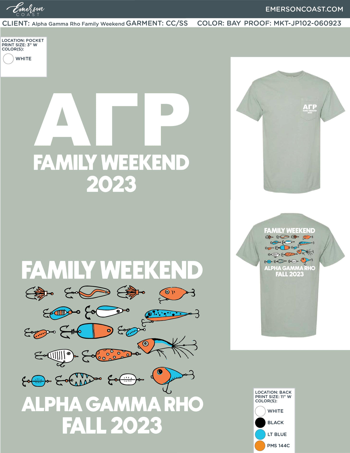 Alpha Gamma Rho Family Weekend T-shirt T-Shirt