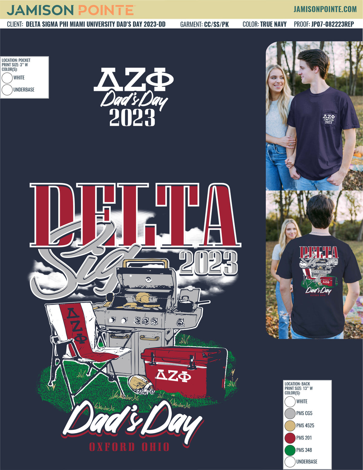 Delta Sigma Phi Miami University Dad&#39;s Day T-Shirt
