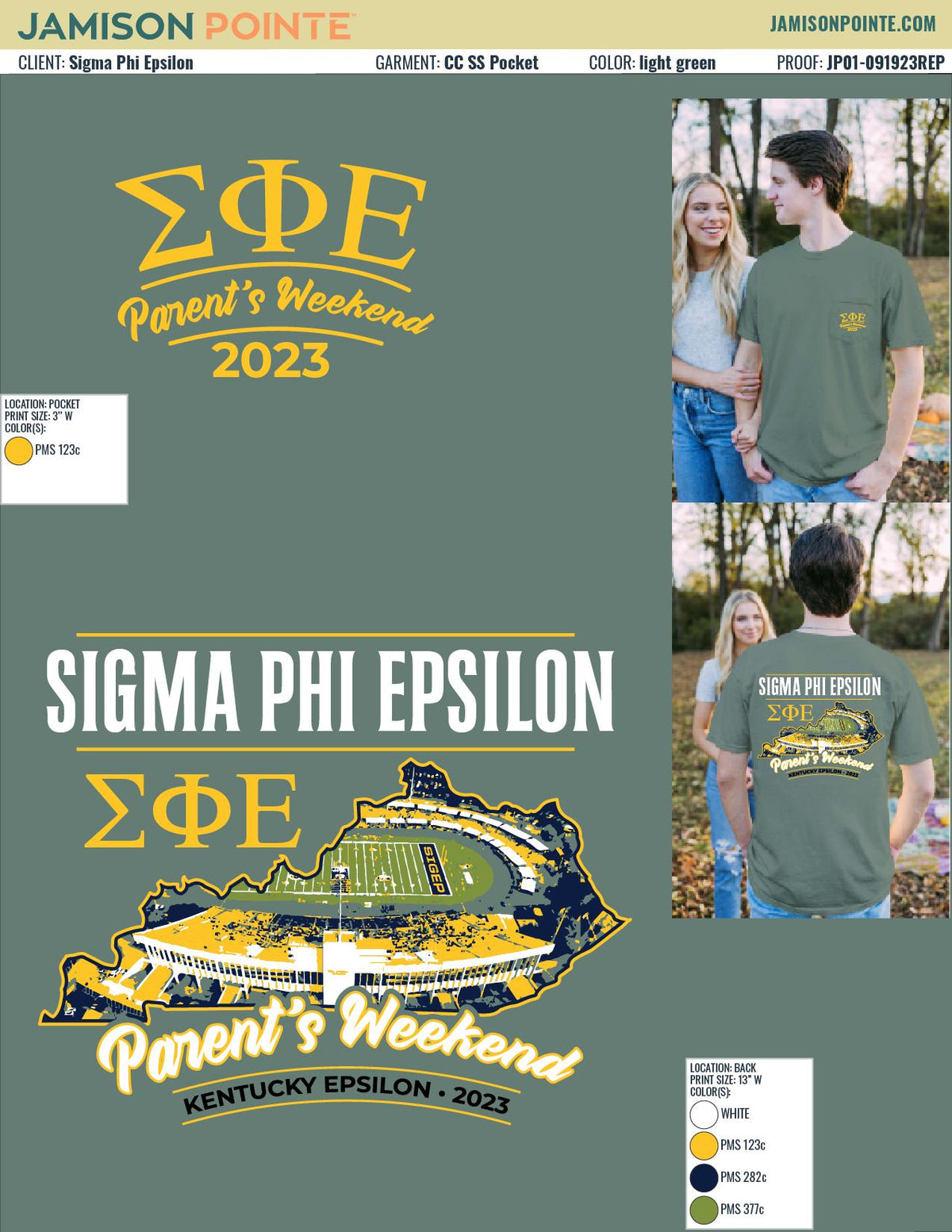 Sigma Phi Epsilon Murray State University Parents Weekend T-Shirt