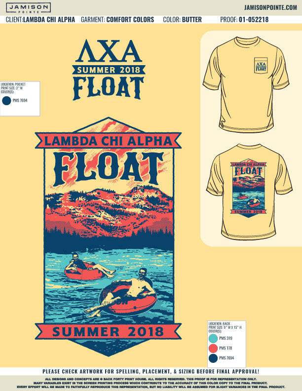 Lambda Chi Alpha Kansas State University Float T-Shirt