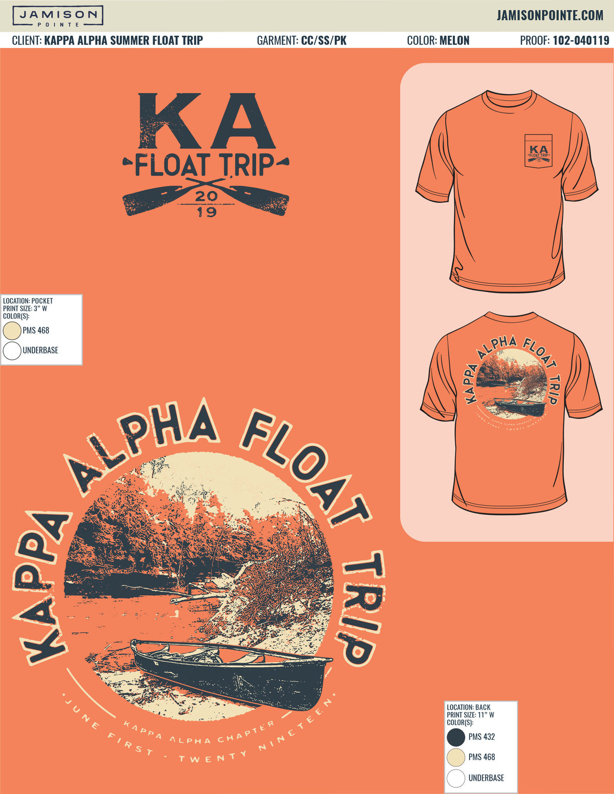 Kappa Alpha Summer Float Tee T-Shirt