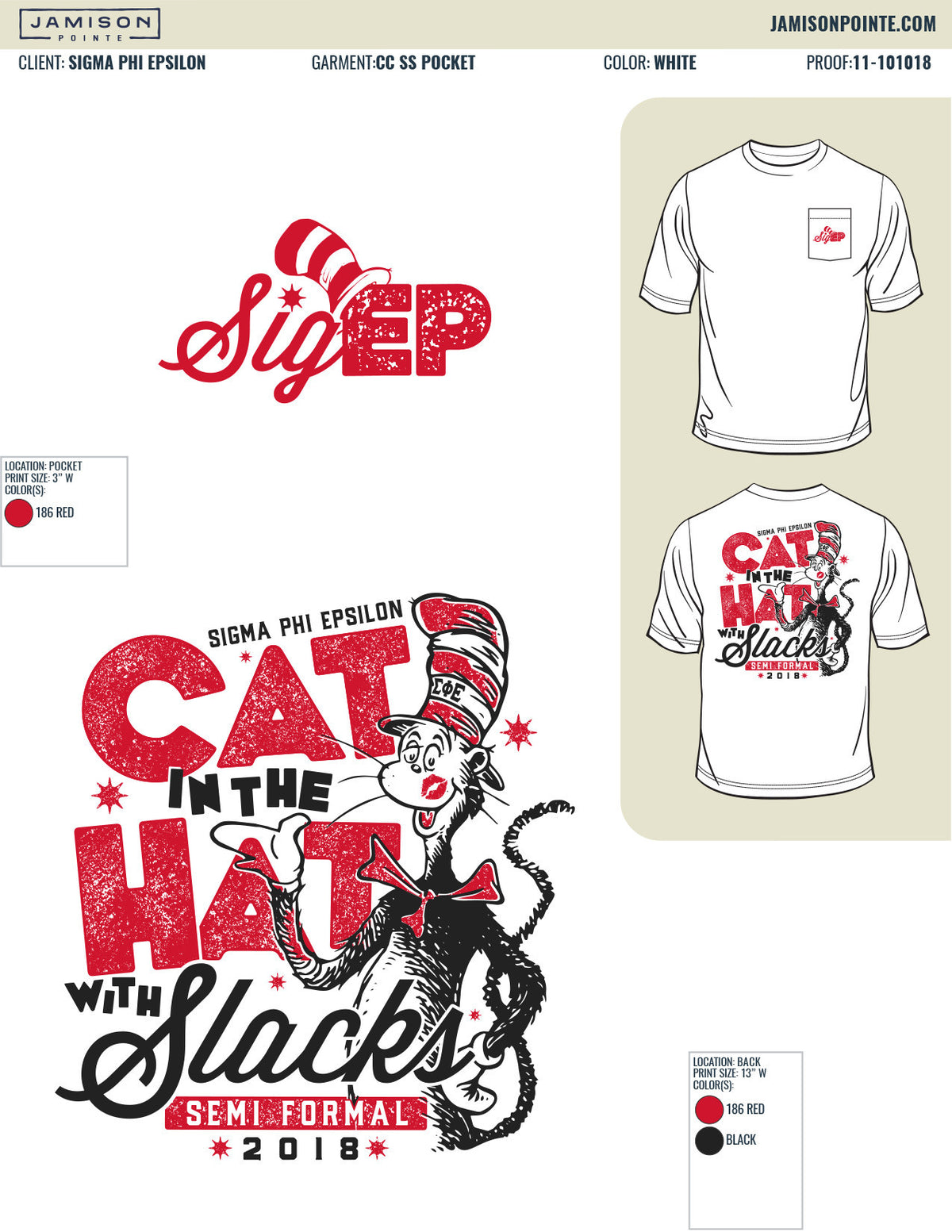 Sigma Phi Epsilon Mississippi State University Semi Formal T-Shirt