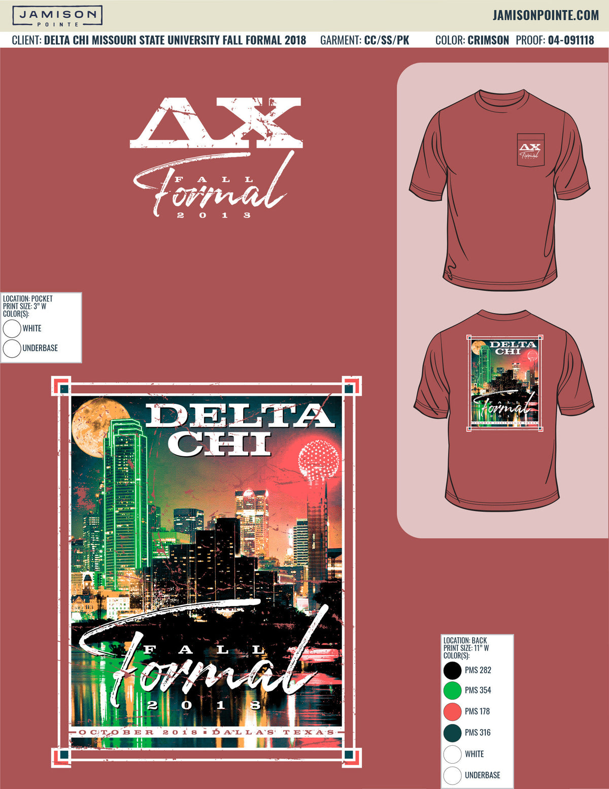 Delta Chi Missouri State University Fall Formal T-Shirt
