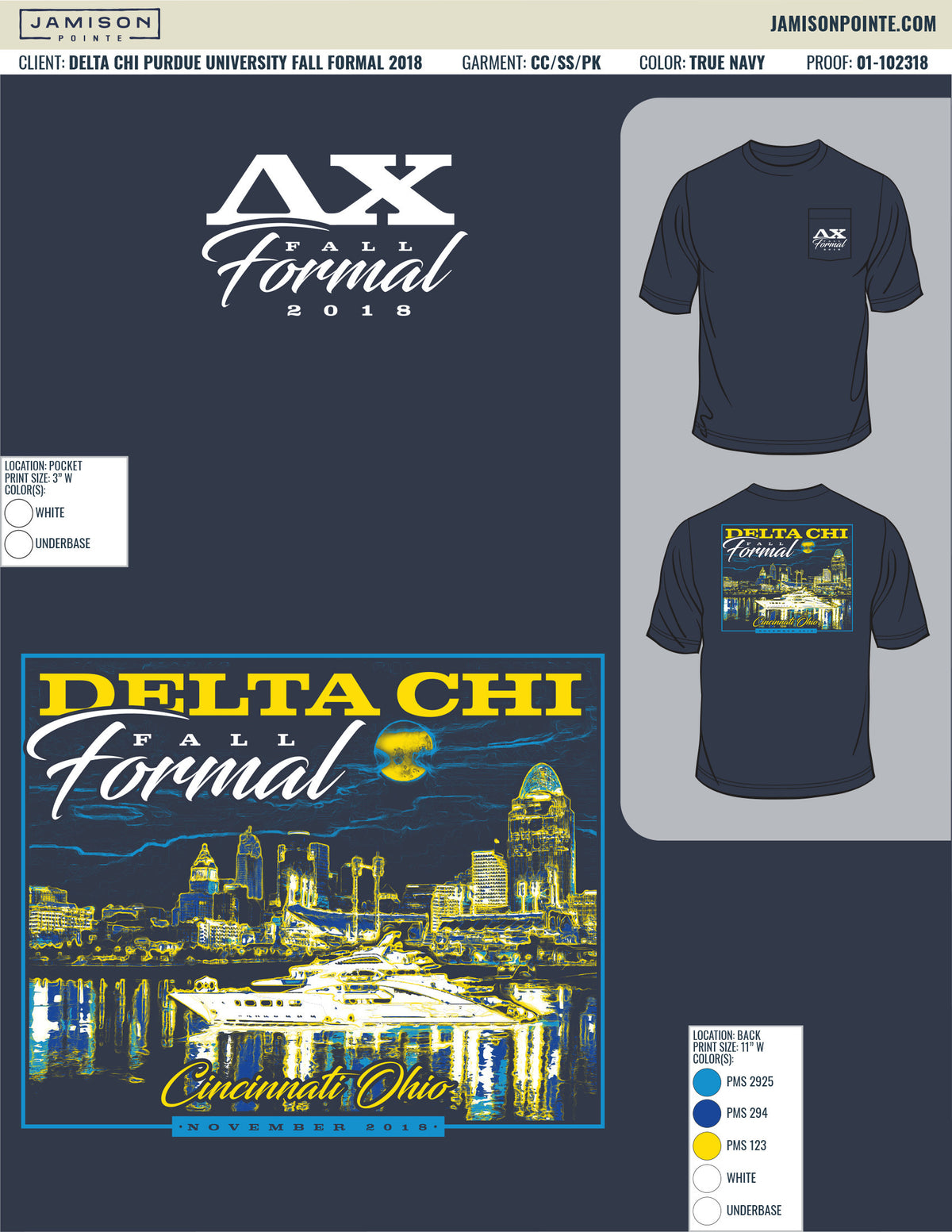 Delta Chi Purdue University Fall Formal T-Shirt