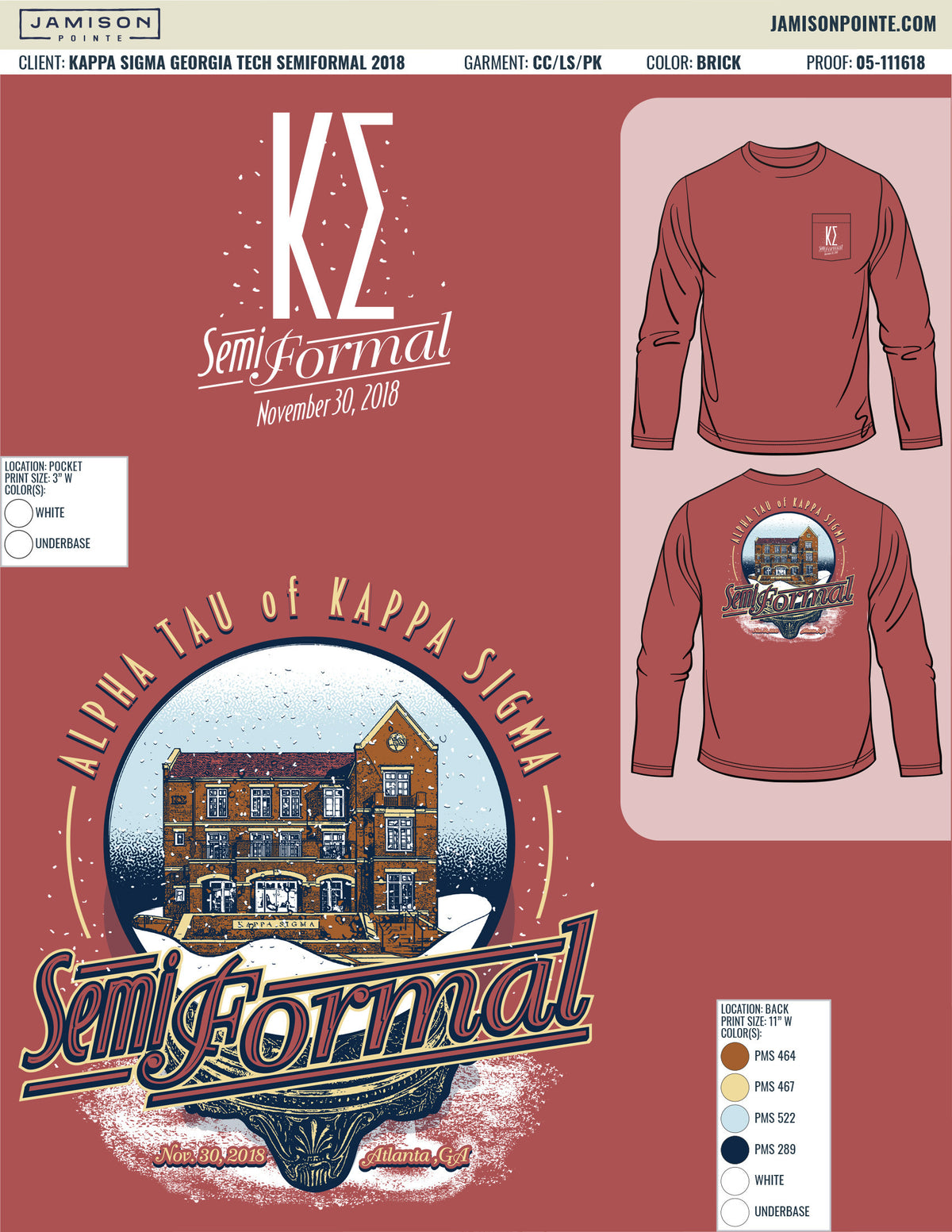 Kappa Sigma Georgia Tech Semiformal T-Shirt