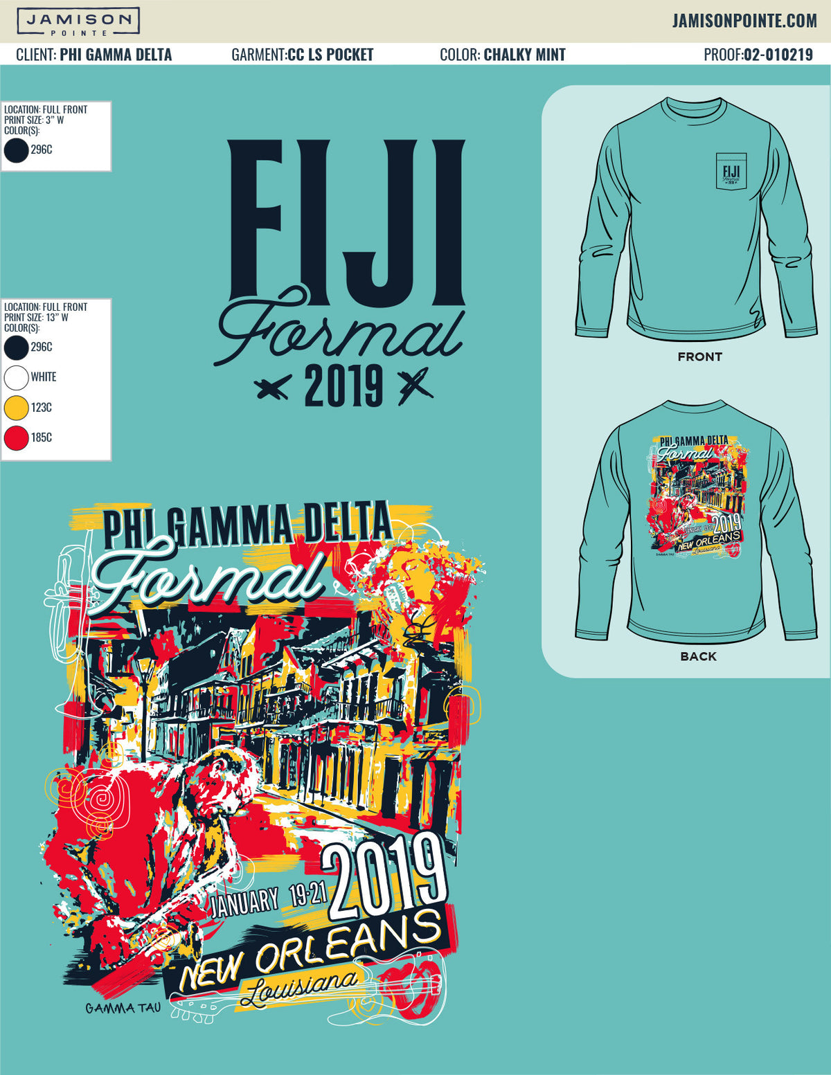 Phi Gamma Delta Georgia Tech Spring Formal T-Shirt