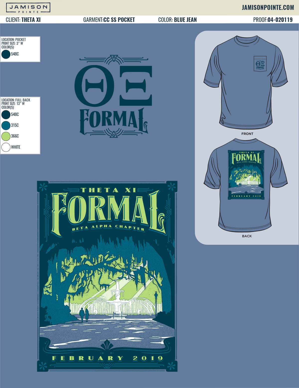 Theta Xi Georgia Tech Spring Formal T-Shirt