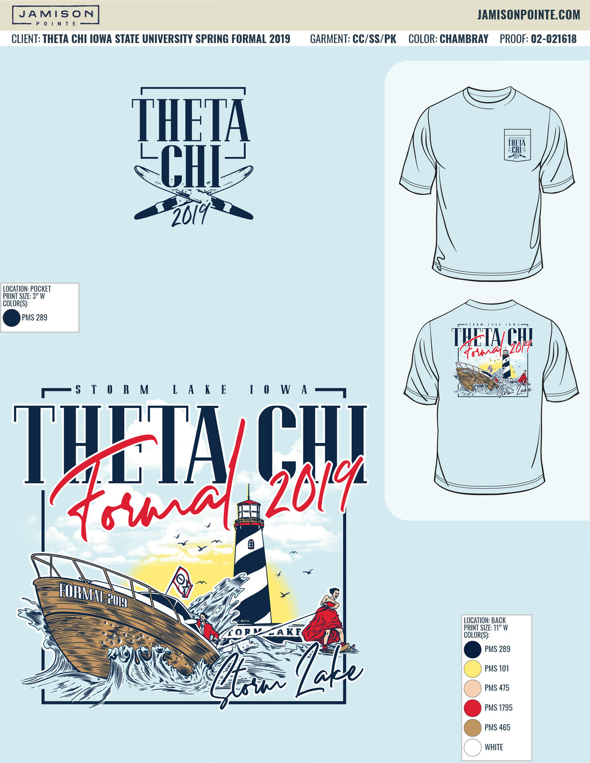 Theta Chi Iowa State University Spring Formal T-Shirt
