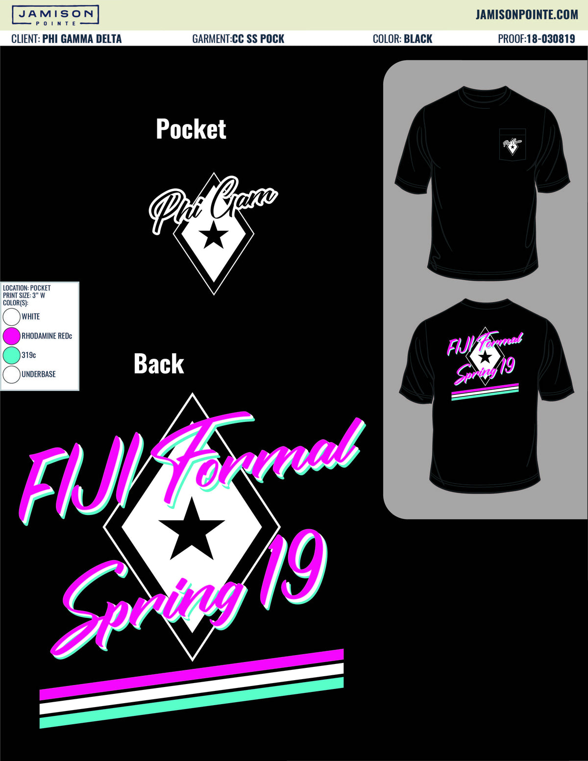 Phi Gamma Delta Western Kentucky University Spring Formal T-Shirt