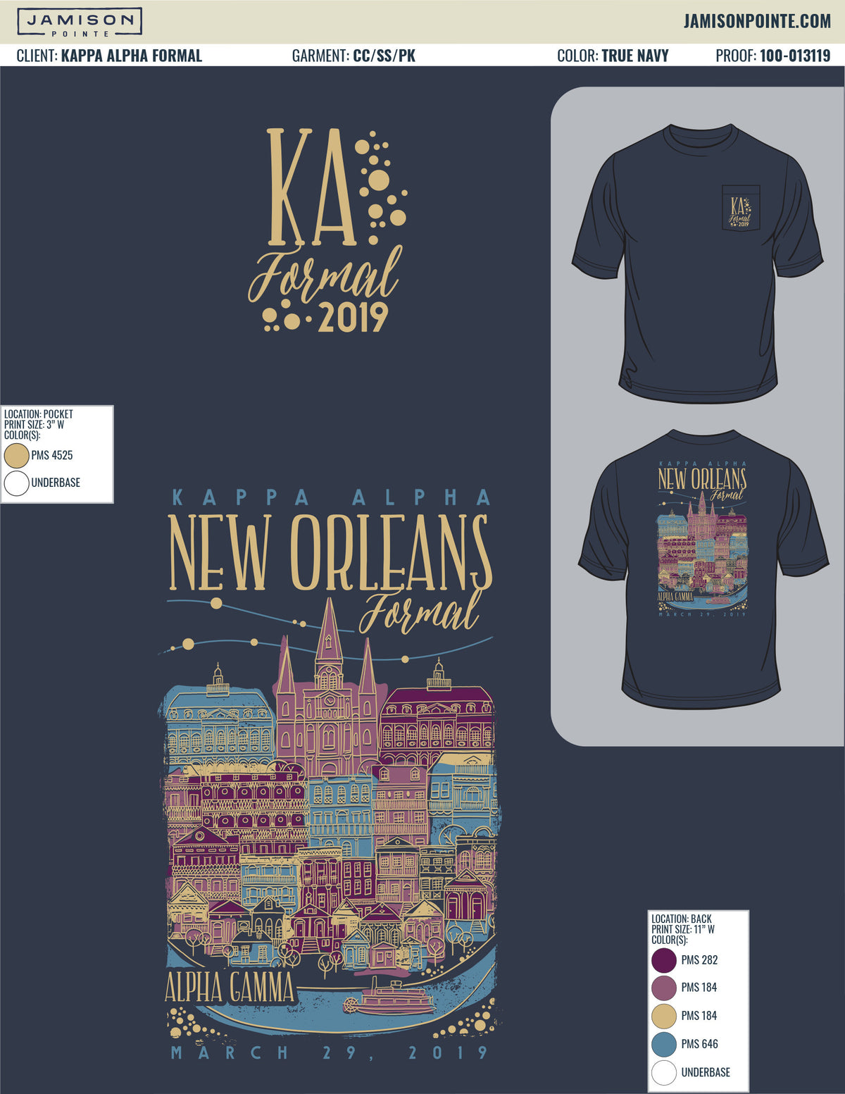 Kappa Alpha New Orleans Formal T-Shirt