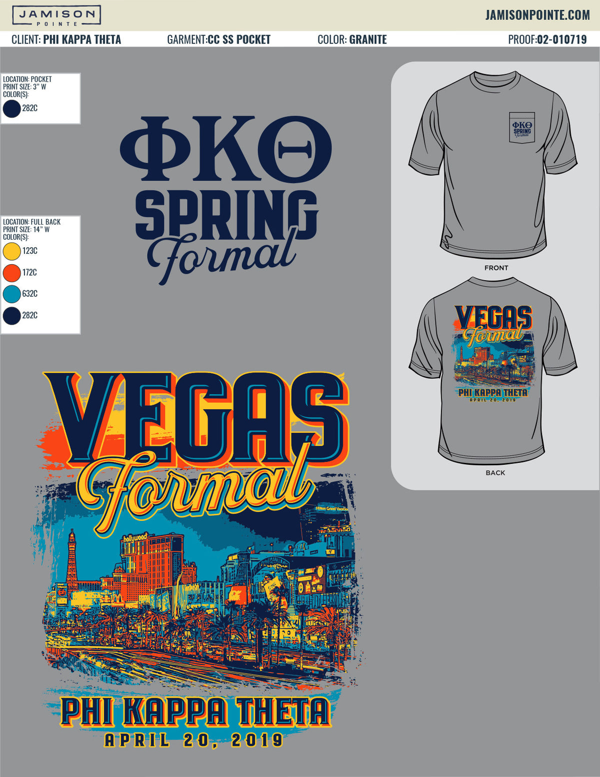 Phi Kappa Theta Arizona State University Spring Formal T-Shirt