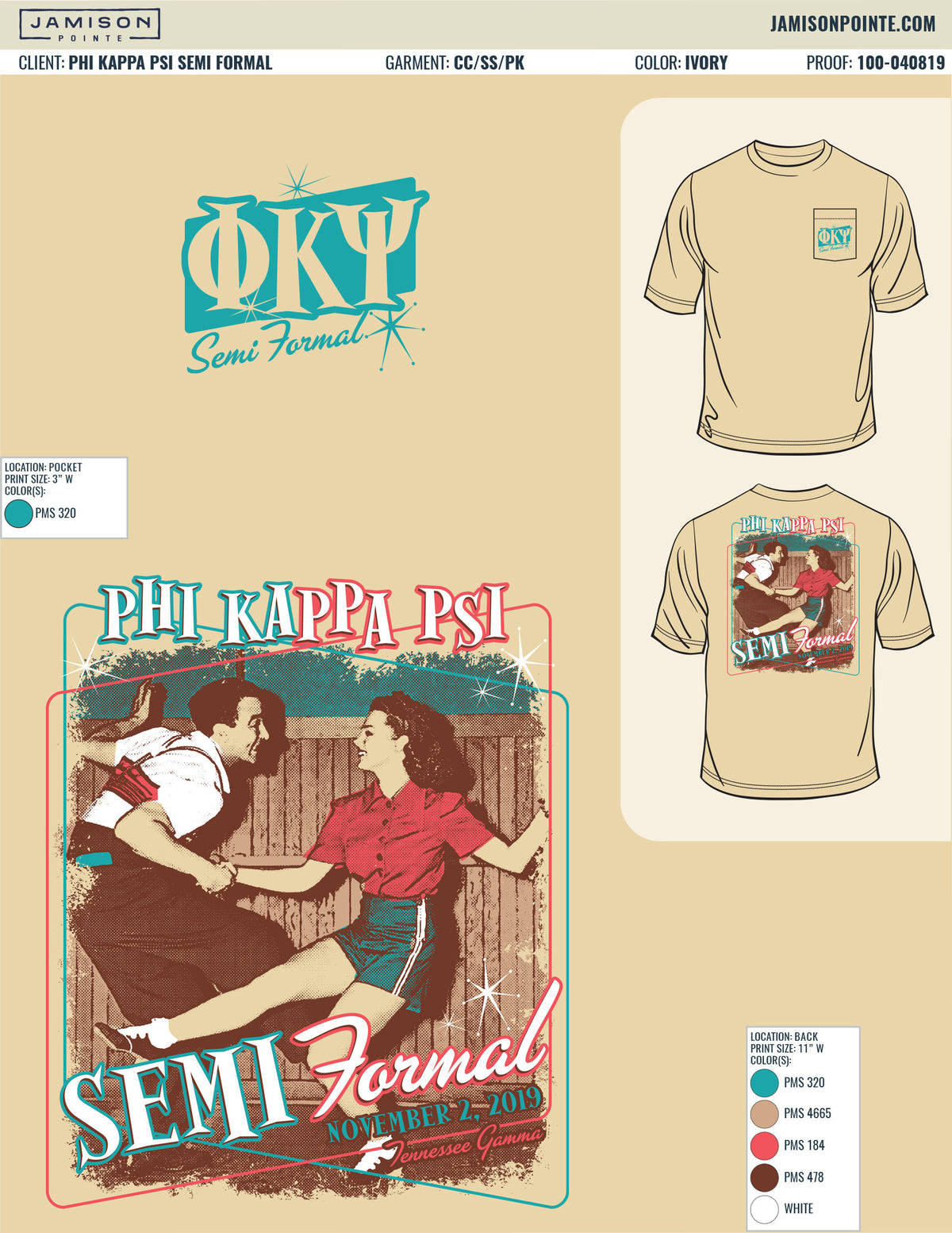 Phi Kappa Psi Semi Formal T-Shirt