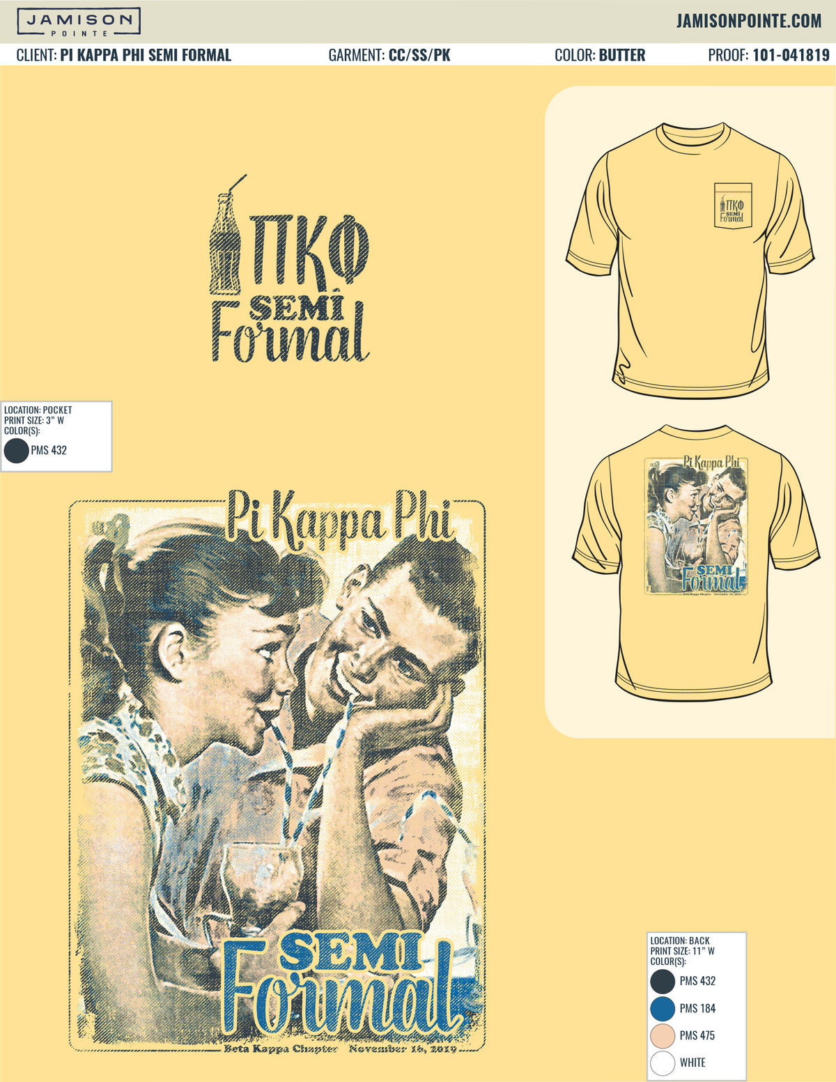 Pi Kappa Phi Semi Formal T-Shirt