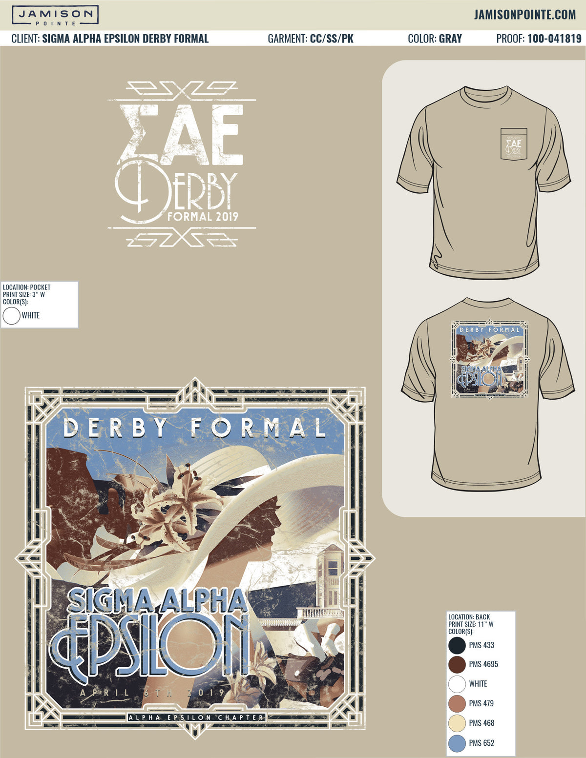 Sigma Alpha Epsilon Derby T-Shirt