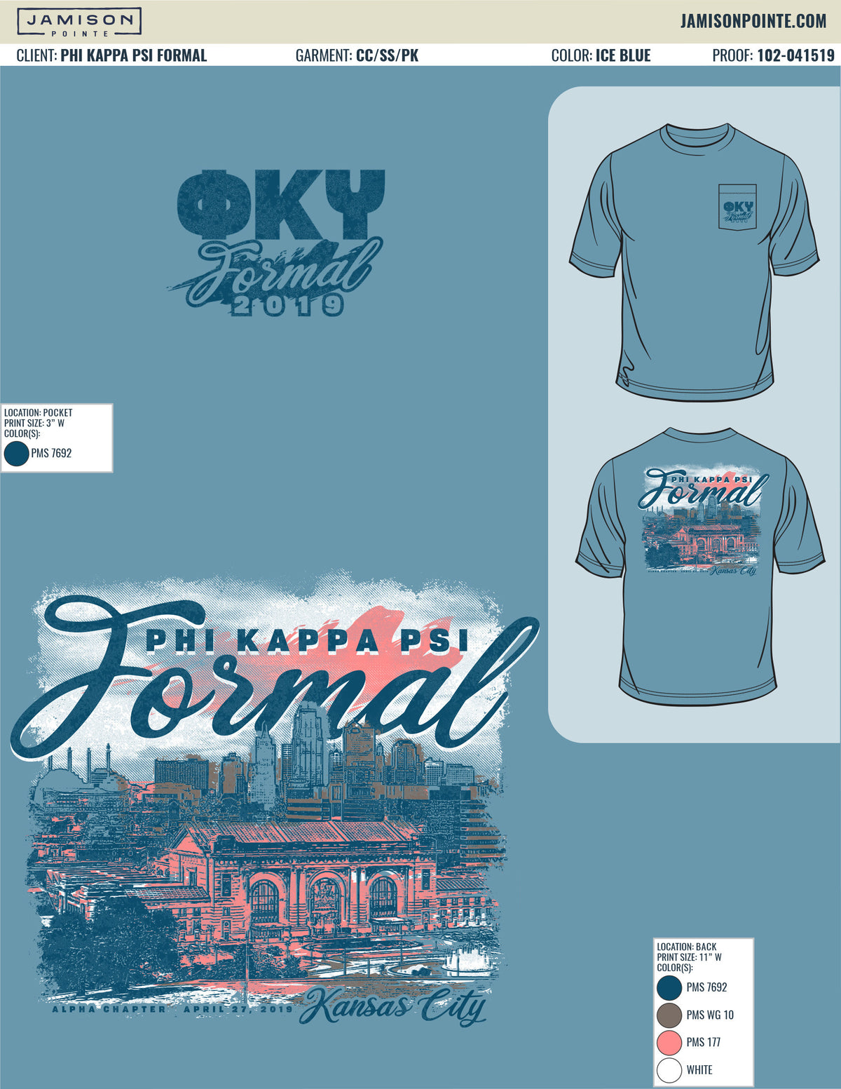 Phi Kappa Psi Formal T-Shirt