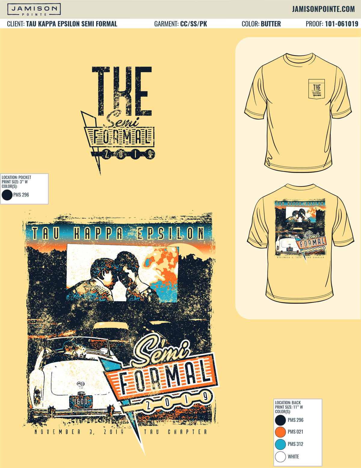 Tau Kappa Epsilon Semi Formal T-Shirt