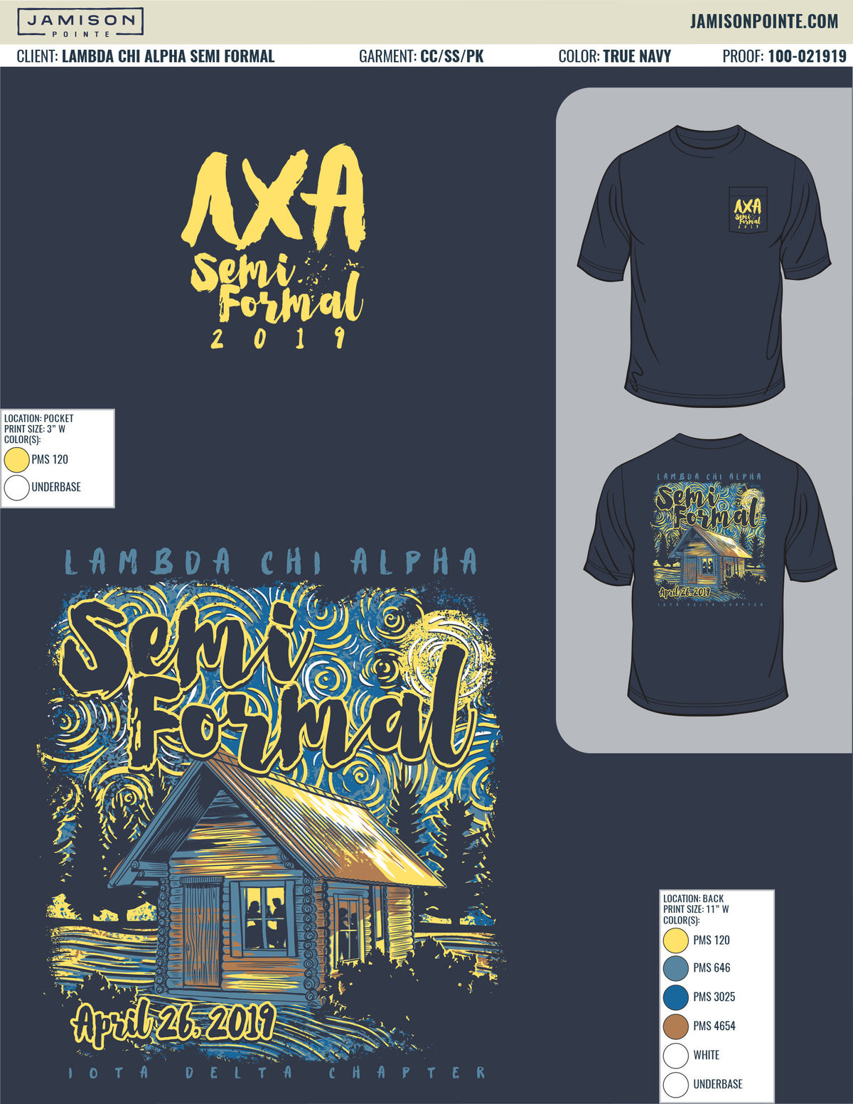 Lambda Chi Alpha Semi Formal T-Shirt