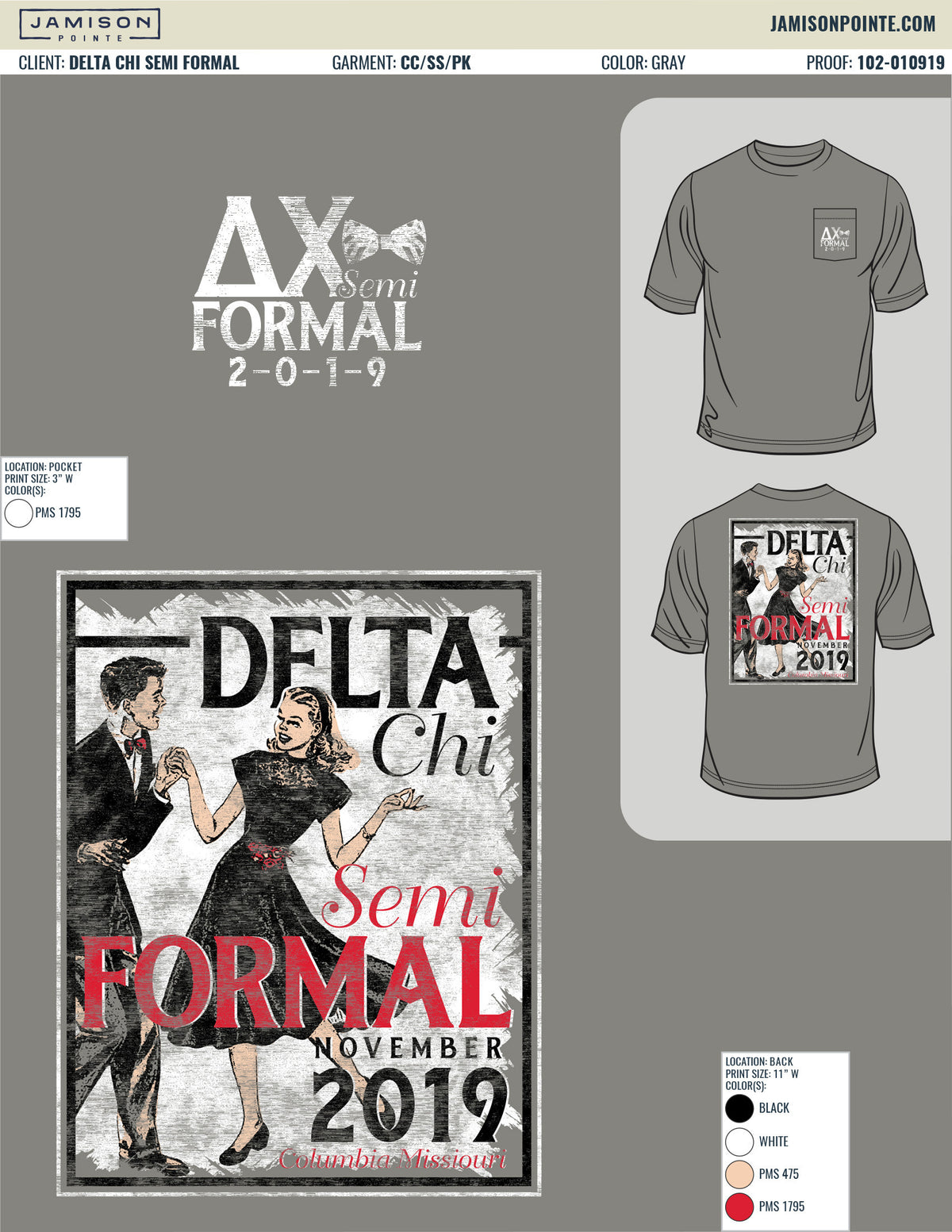 Delta Chi Semi Formal T-Shirt