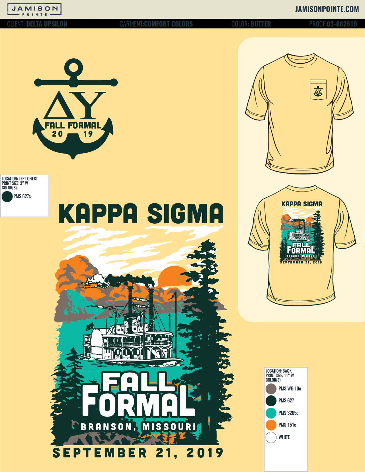 Kappa Sigma Missouri S&amp;T Fall Formal T-Shirt