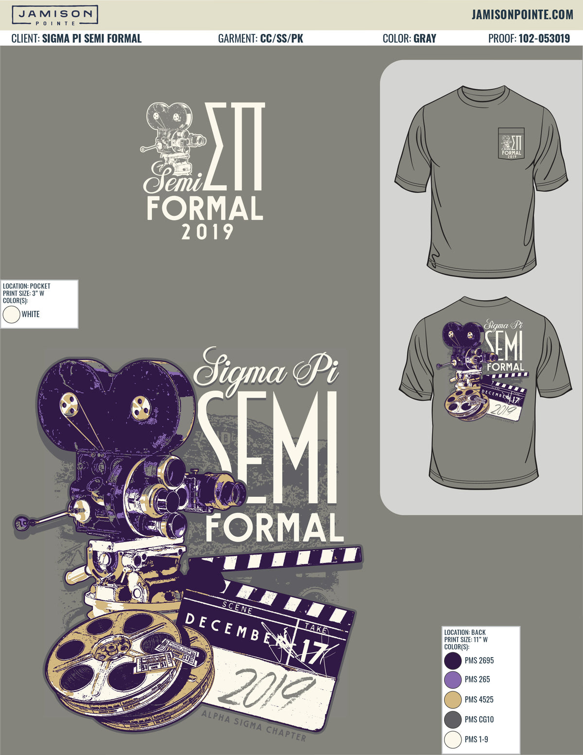 Sigma Pi Semi Formal T-Shirt