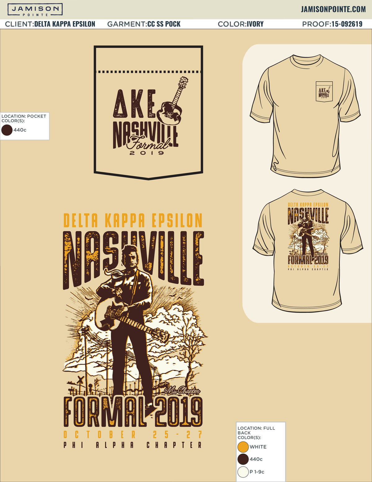 Delta Kappa Epsilon University of Missouri Fall Formal T-Shirt