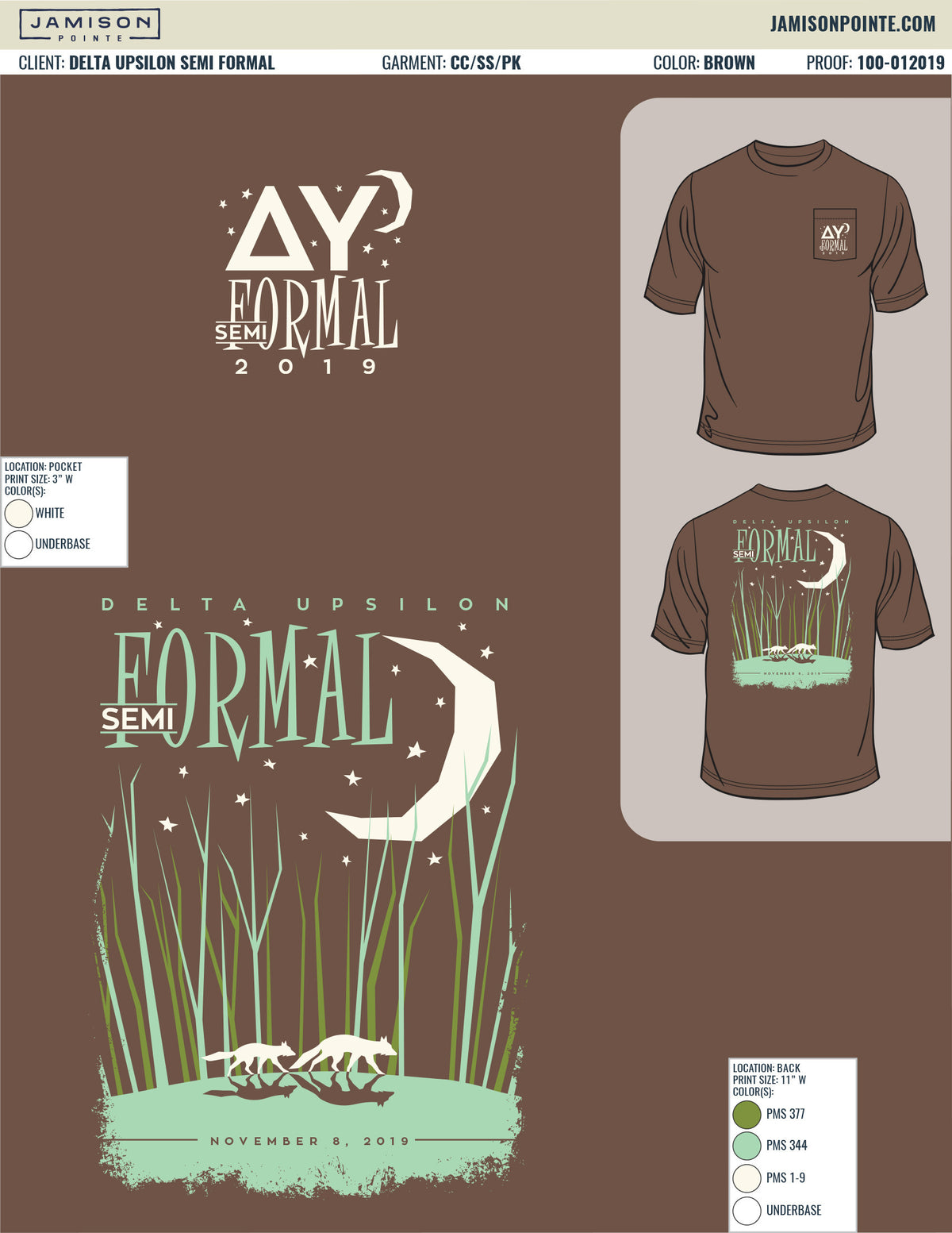 Delta Upsilon Semi Formal T-Shirt