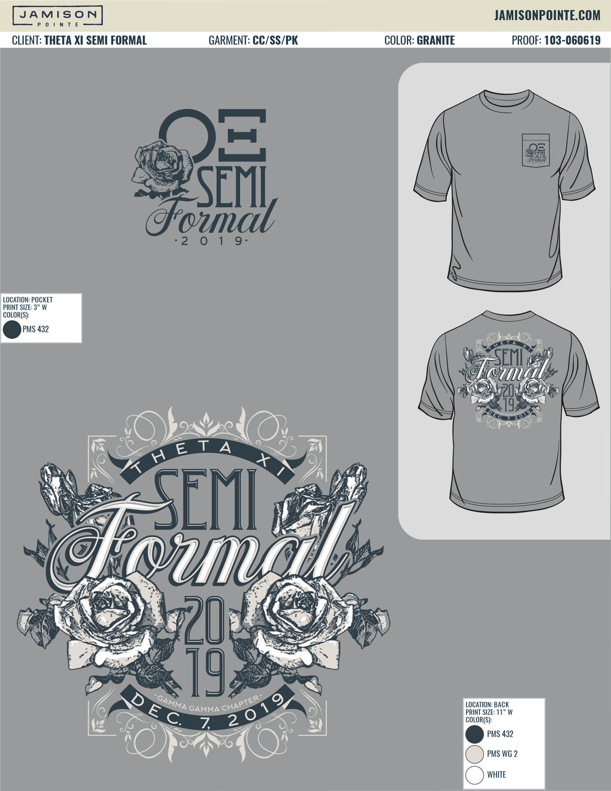Theta Xi Semi Formal T-Shirt