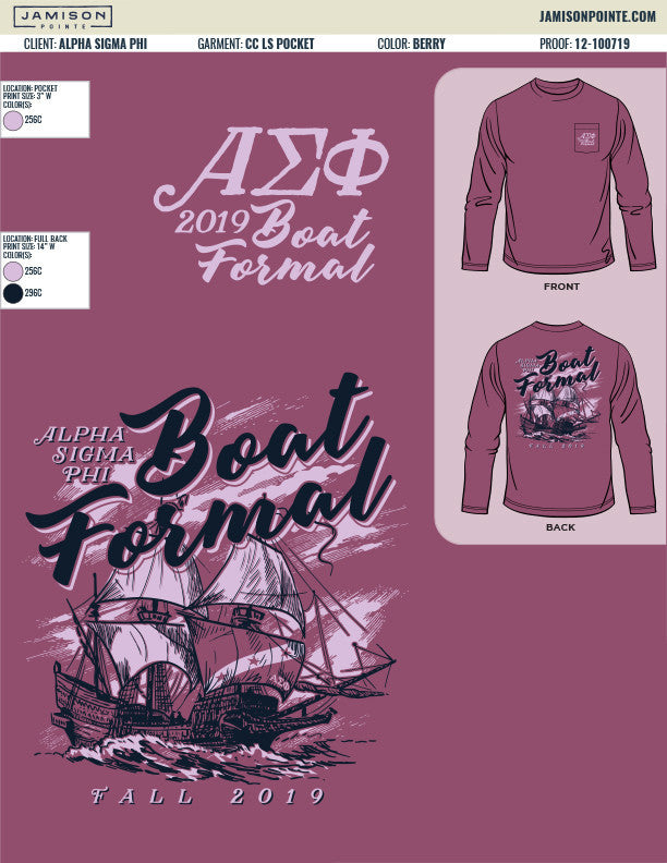 Alpha Sigma Phi Purdue University Fall Formal T-Shirt