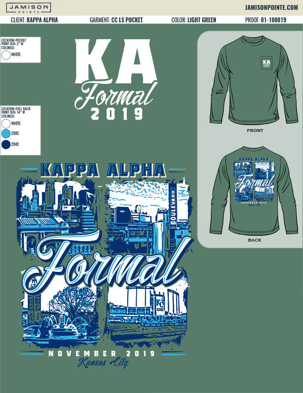Kappa Alpha Order Missouri S&amp;T Fall Formal T-Shirt