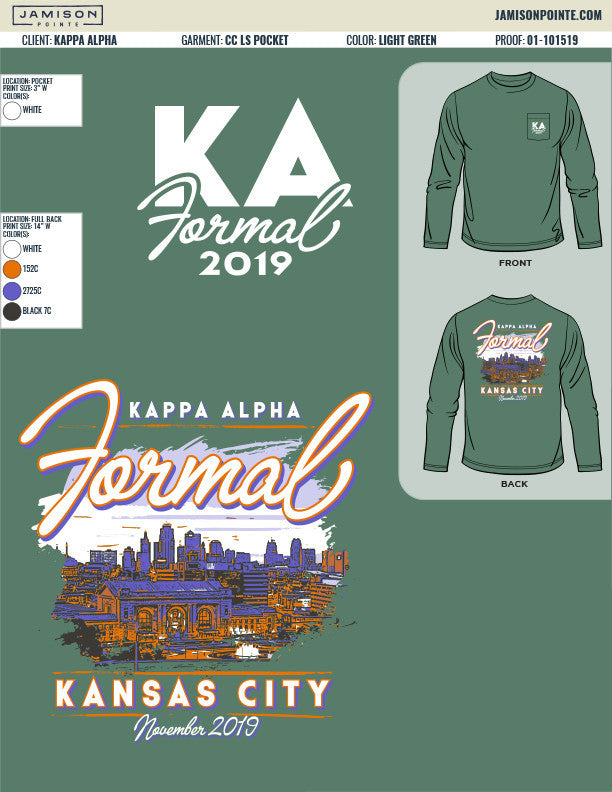 Kappa Alpha Order Missouri S&amp;T Fall Formal T-Shirt
