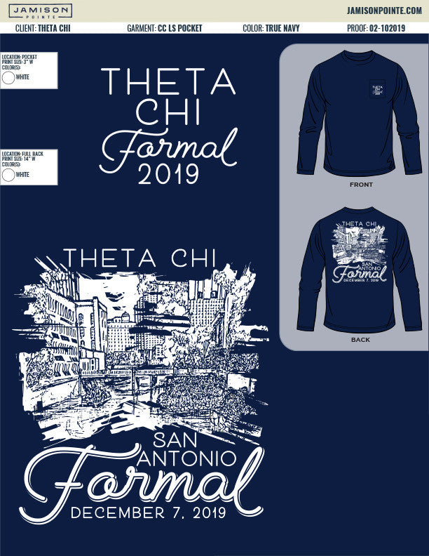 Theta Chi Texas A&amp;M University Fall Formal T-Shirt