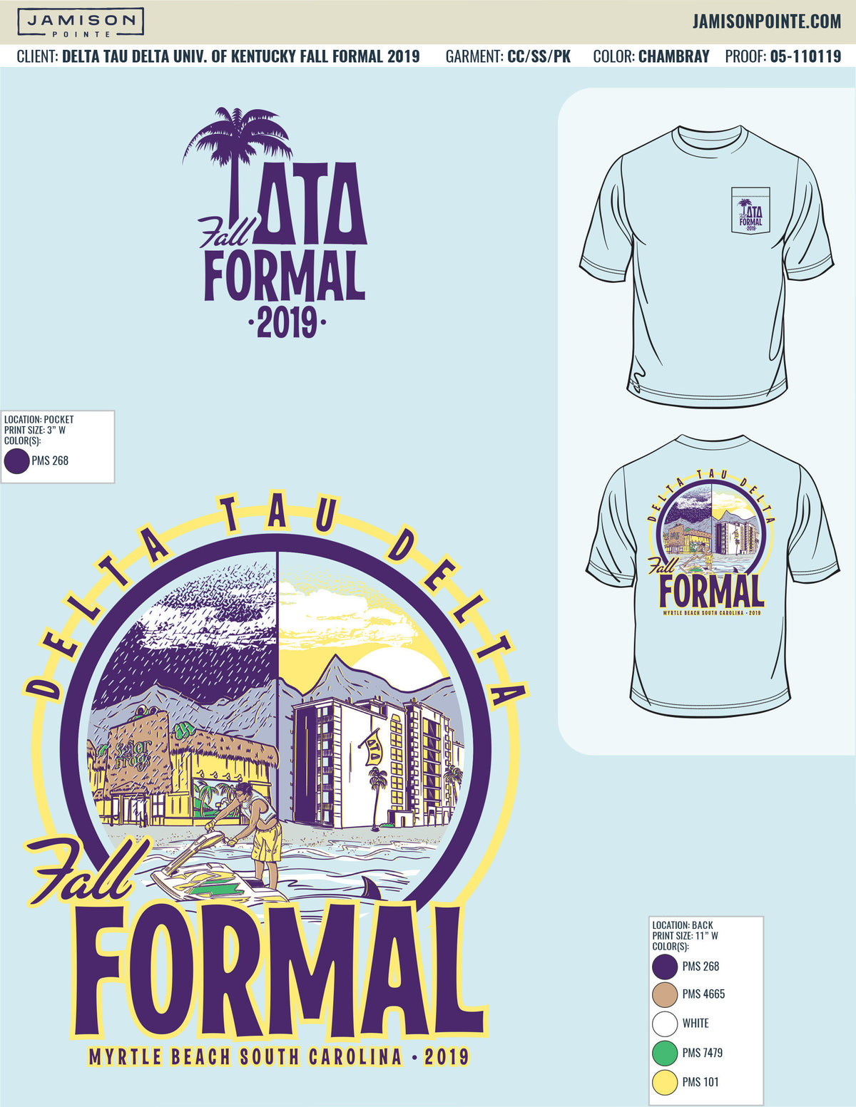Delta Tau Delta University of Kentucky Fall Formal T-Shirt