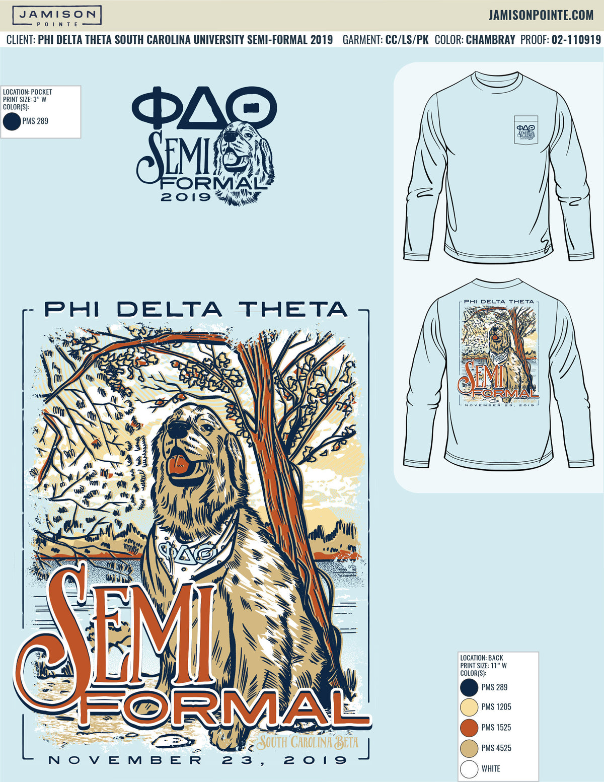 Phi Delta Theta South Carolina University Semi-Formal T-Shirt
