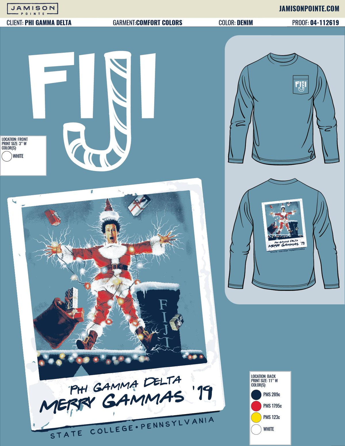Phi Gamma Delta Pennsylvania State University Winter Formal T-Shirt