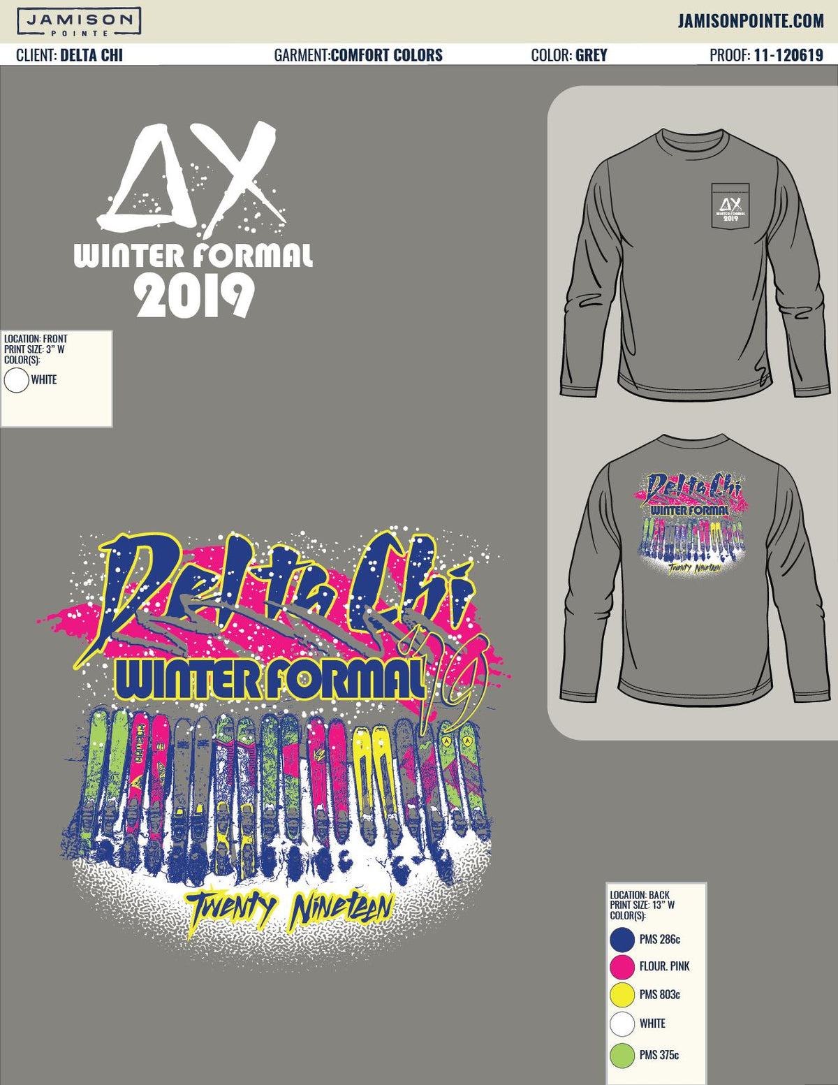 Delta Chi Colorado State University Winter Formal T-Shirt