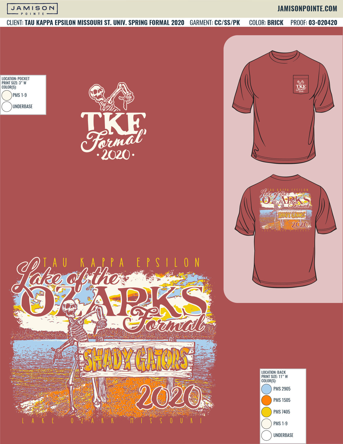 Tau Kappa Epsilon Missouri State University Spring Formal T-Shirt