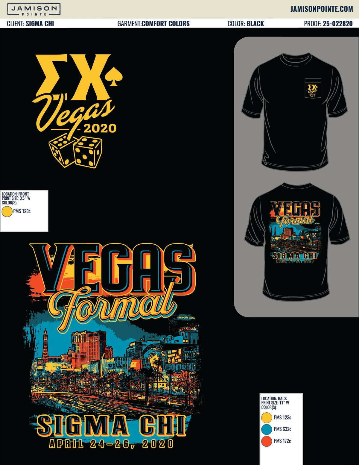 Sigma Chi San Diego State University Spring Formal T-Shirt