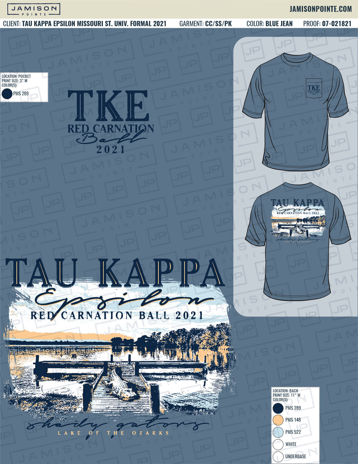 Tau Kappa Epsilon Missouri State University Formal T-Shirt