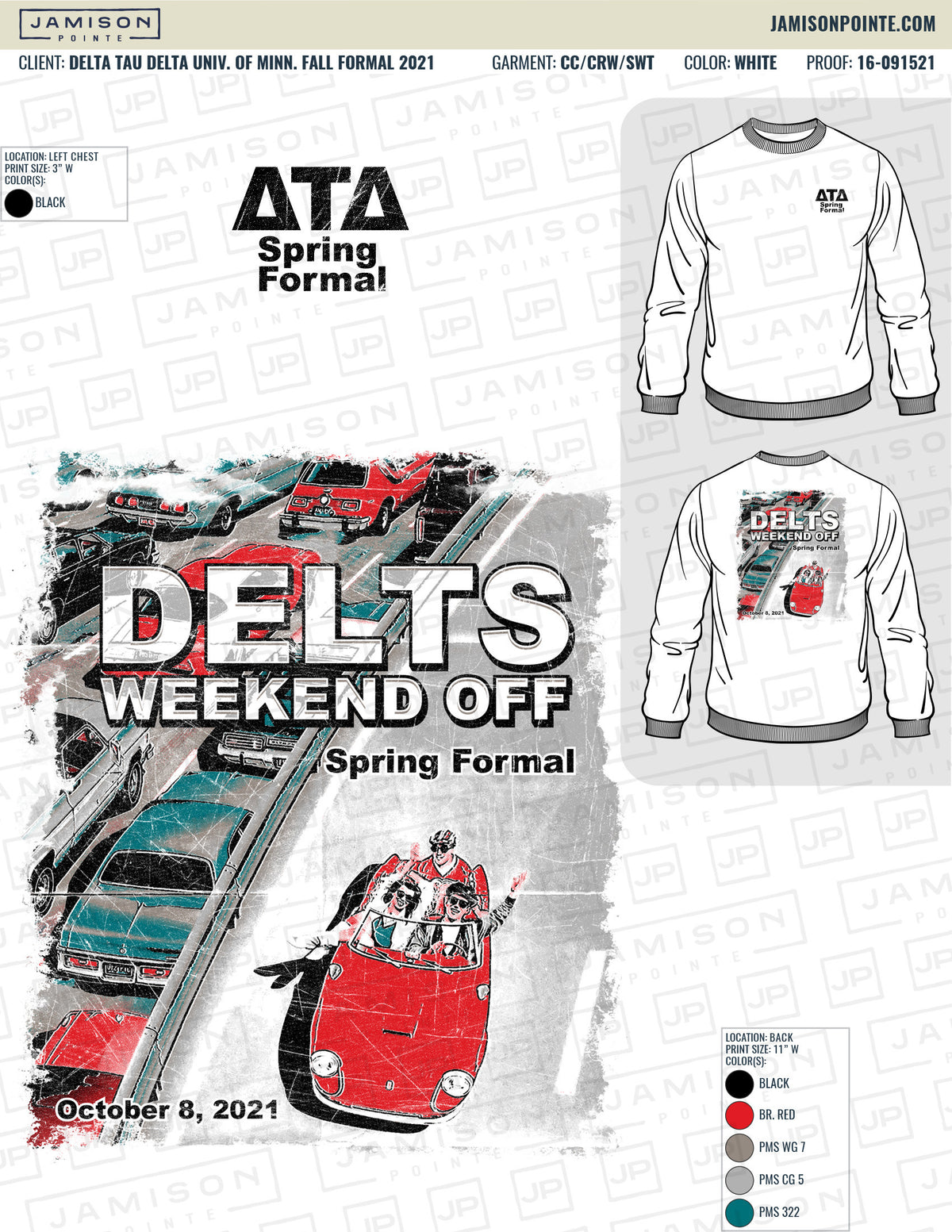 Delta Tau Delta University of Minnesota Fall Formal T-Shirt