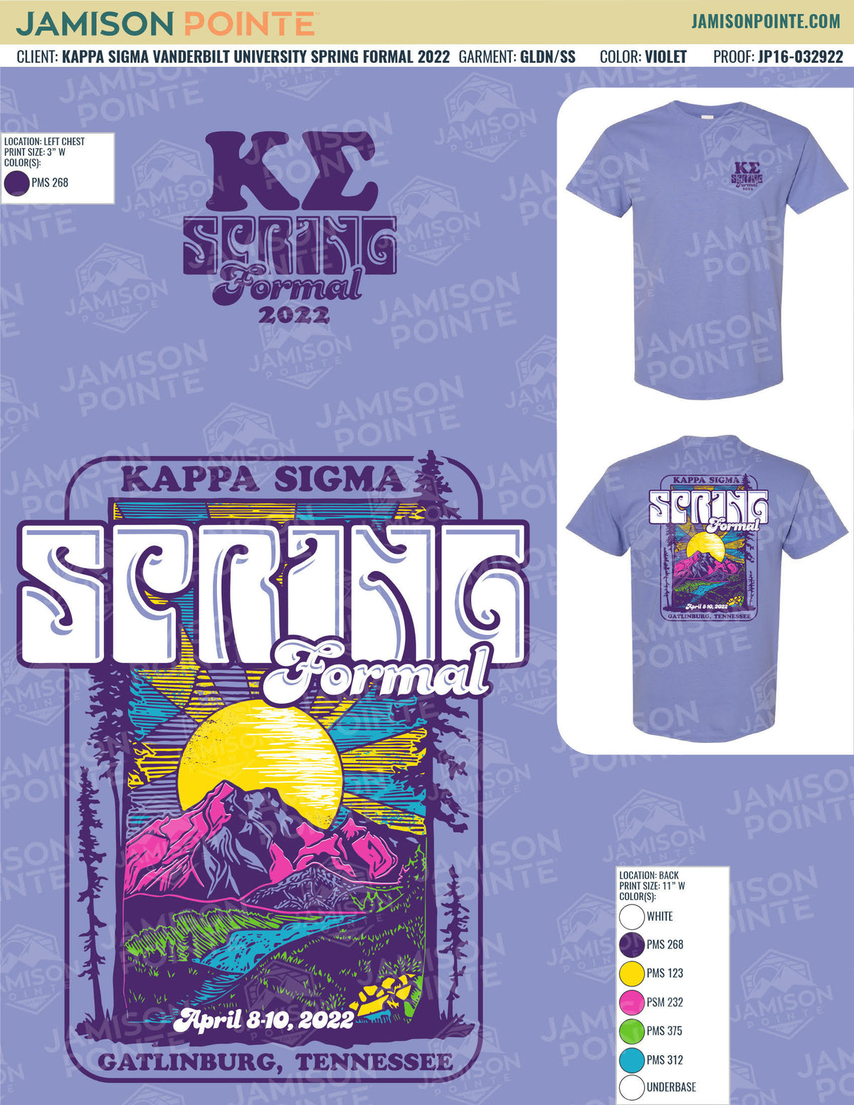 Kappa Sigma Vanderbilt University Spring Formal T-Shirt