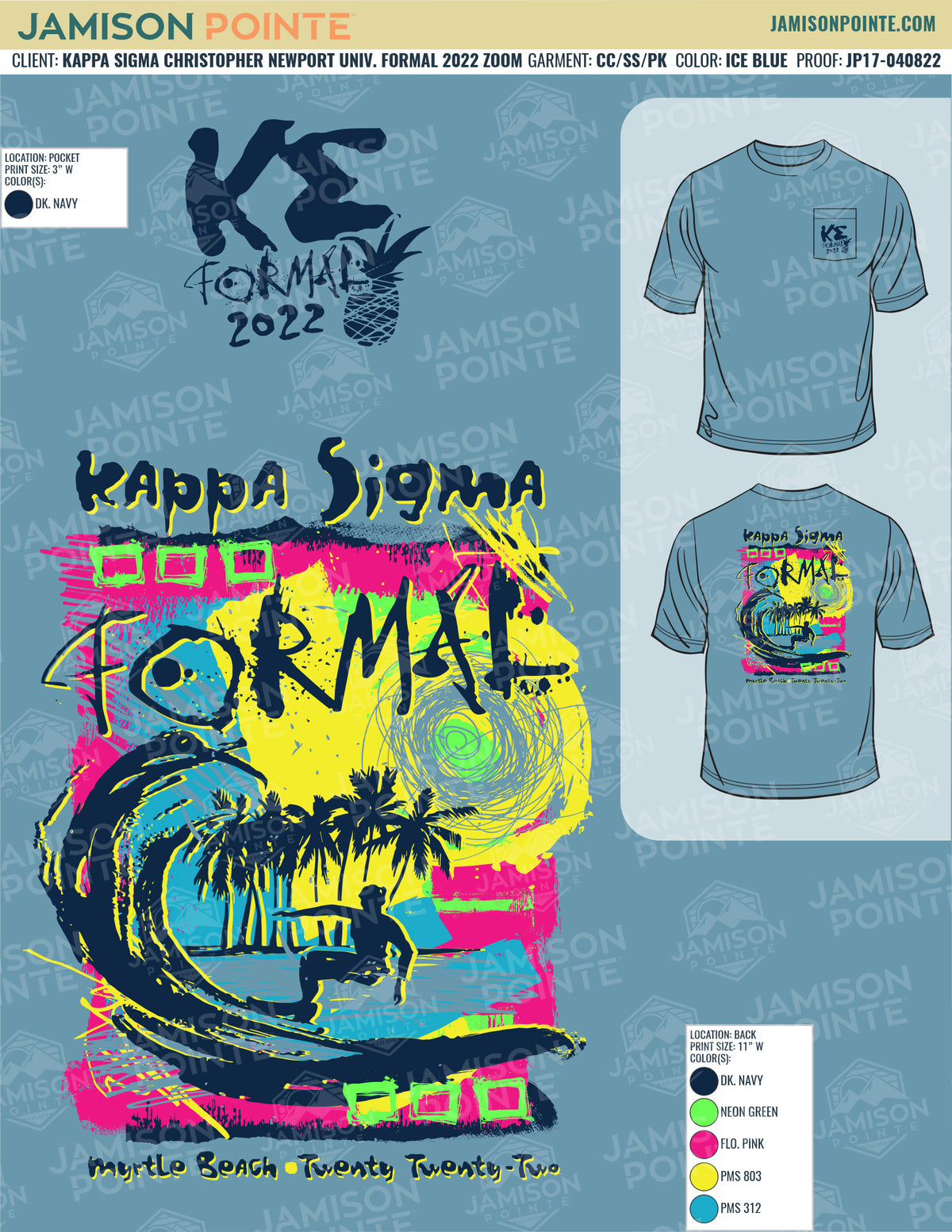Kappa Sigma Christopher Newport University Formal T-Shirt