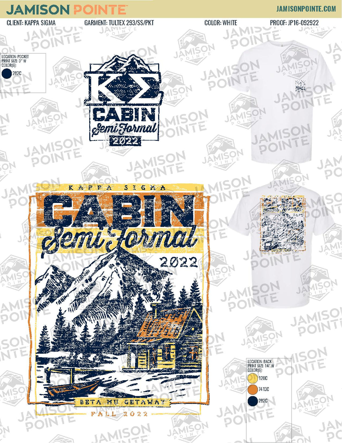 Kappa Sigma University of Minnesota Cabin Semi Formal T-Shirt