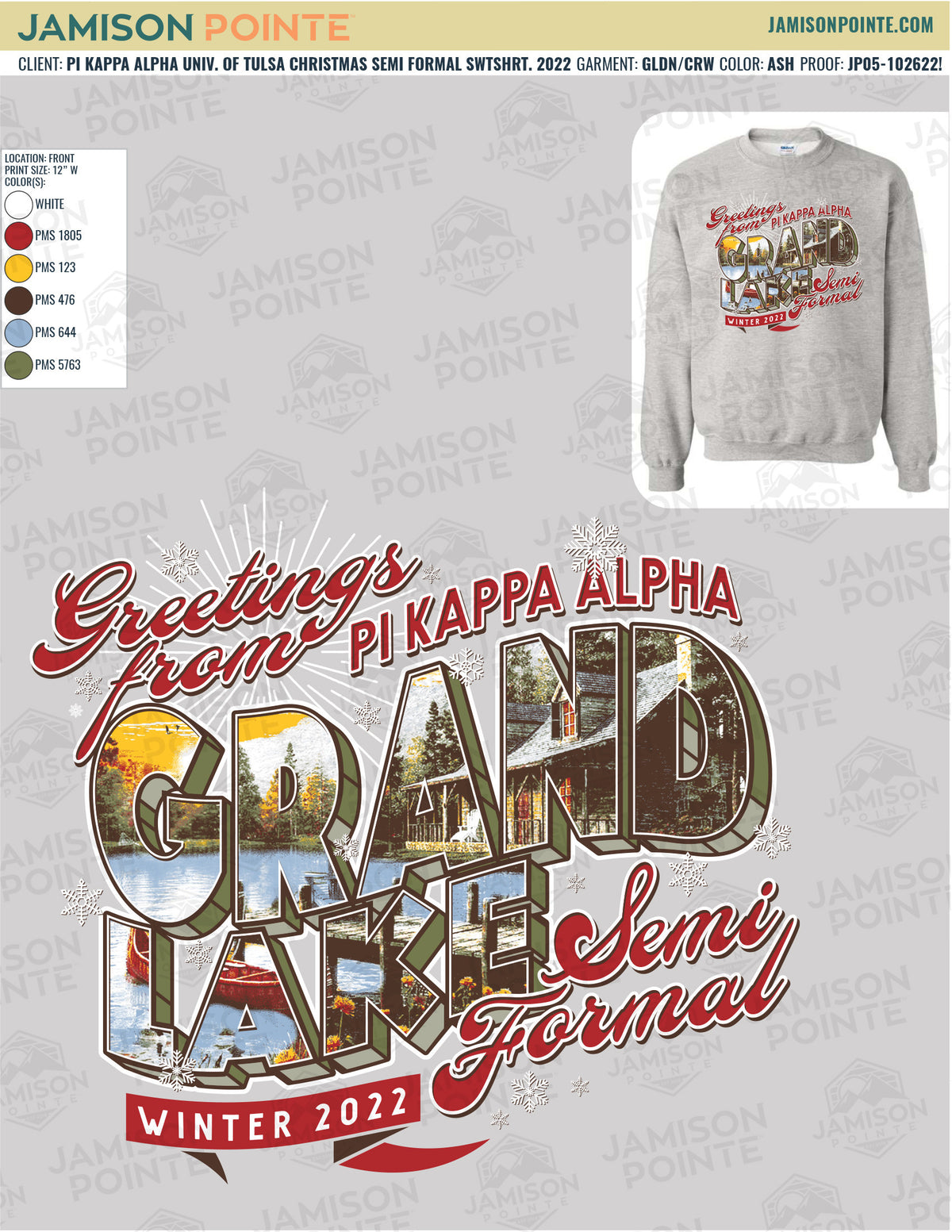 Pi Kappa Alpha University of Tulsa Christmas Semi Formal Sweatshirts