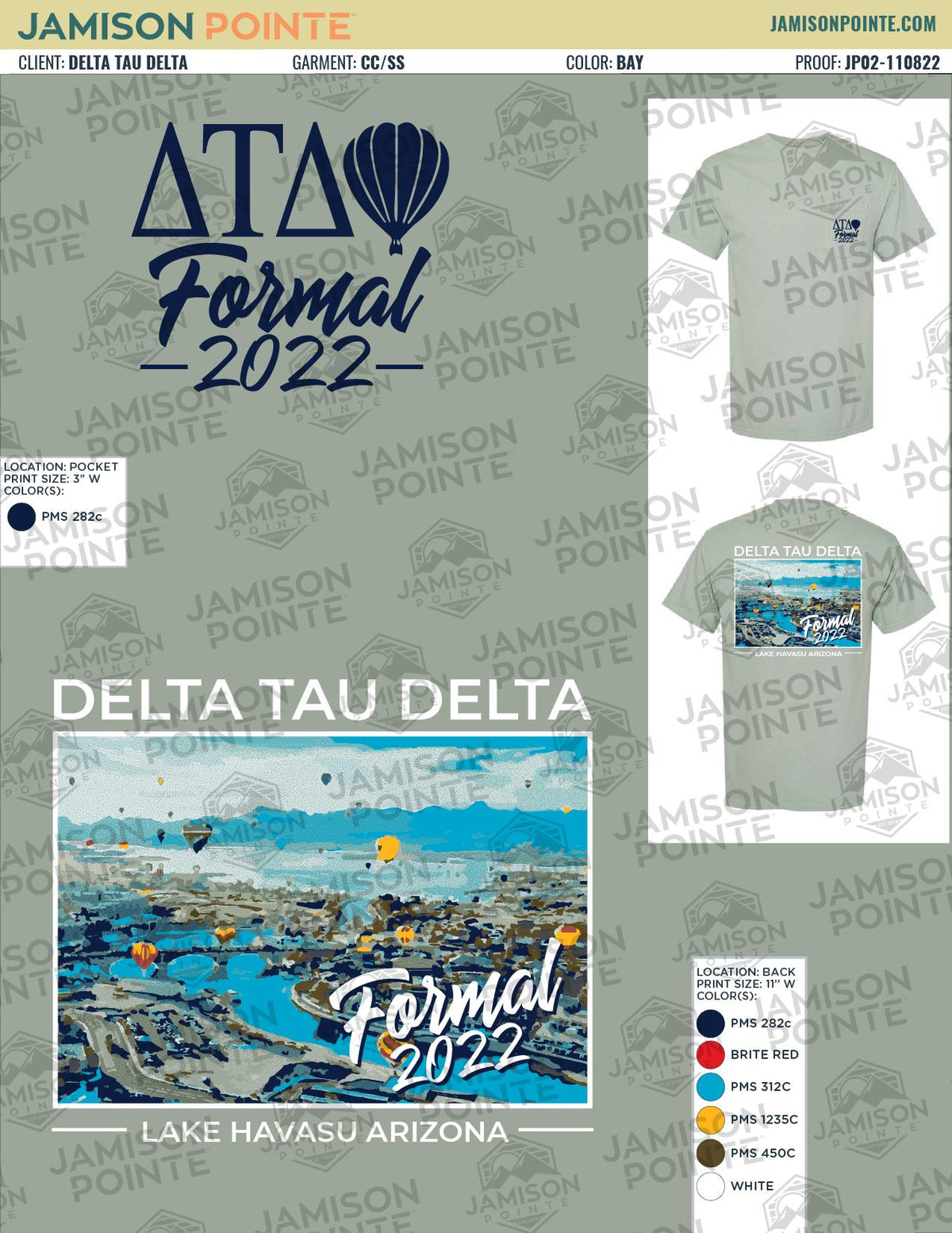 Delta Tau Delta Northern Arizona University Formal T-Shirt